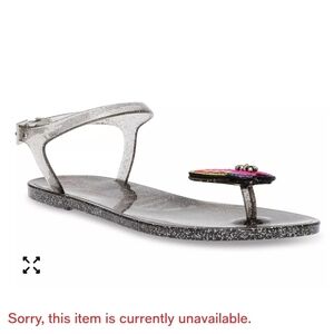 Betsy Johnson Tabby Butterfly Jelly Sandal- 8